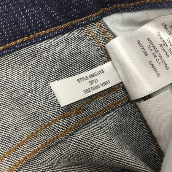 Madewell 10" High-Rise Skinny Crop Macarthur Wash Exposed Zip Edition - Picture 12 of 13